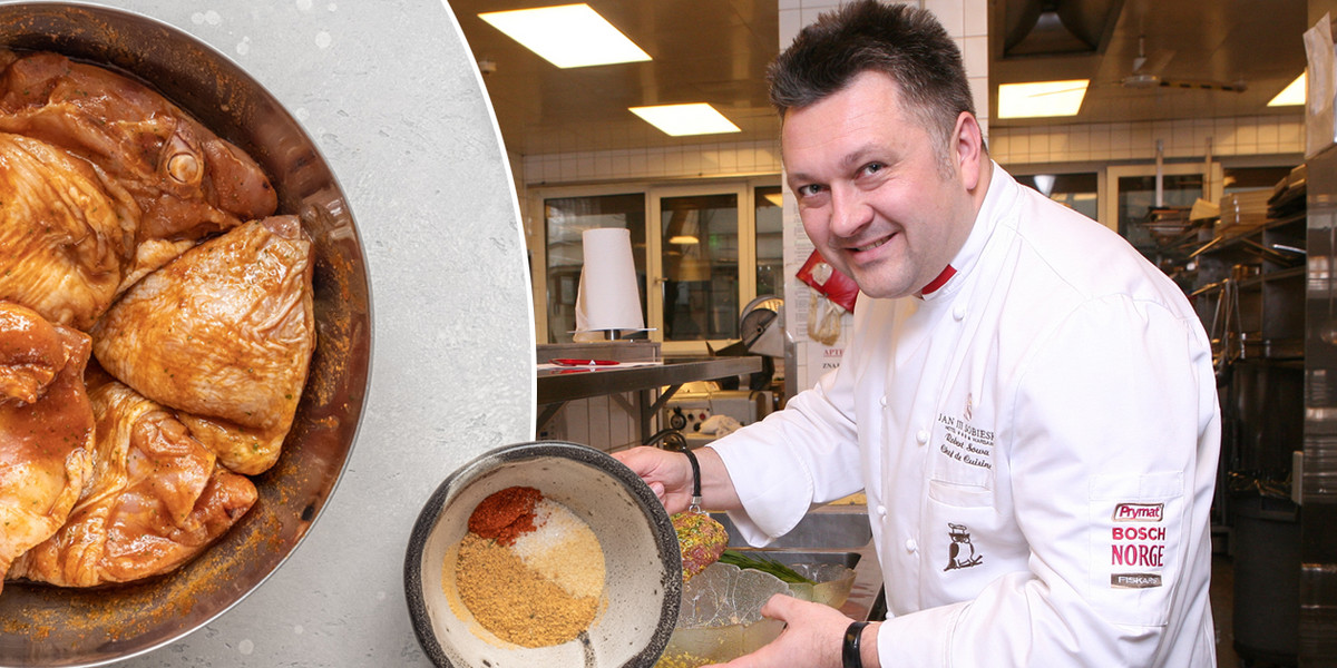 Robert Sowa, znany szef kuchni ma swój sposób na marynatę do kurczaka. 