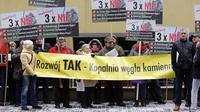 Mieszkańcy Orzesza nie chcą kopalni. Protestowali w Katowicach
