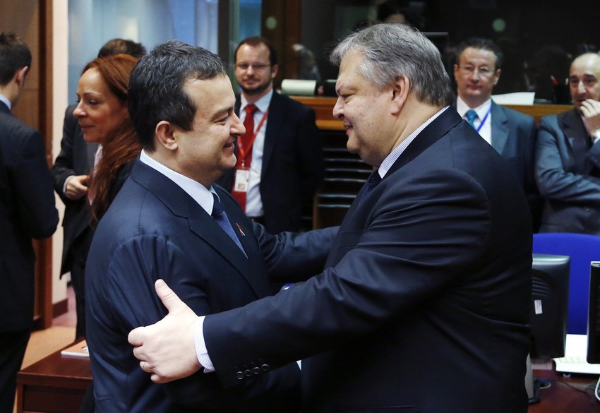Ivica Dačić i Evangelos Venizelos u Briselu