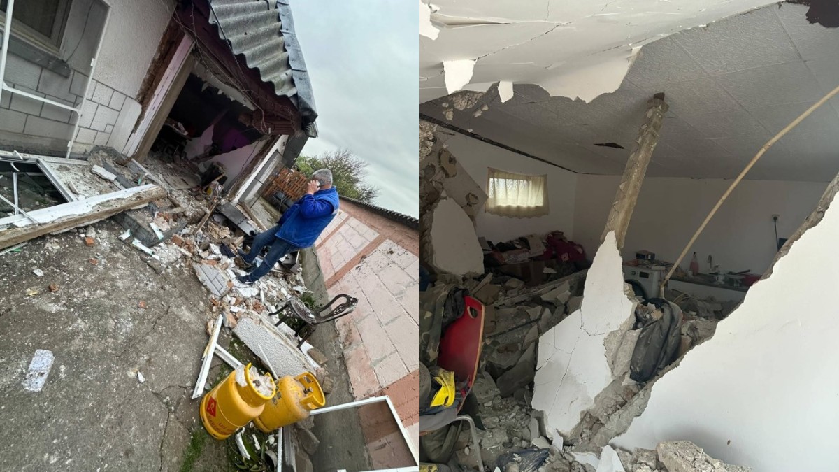 O casă din Prahova a fost complet distrusă după ce o butelie a explodat, iar un bărbat de 53 de ani a fost rănit