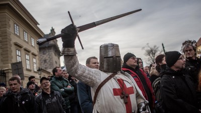 Anti-Islam Demonstrations In Prague