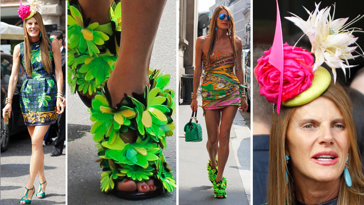 Anna Dello Russo na Milan Fashion Week