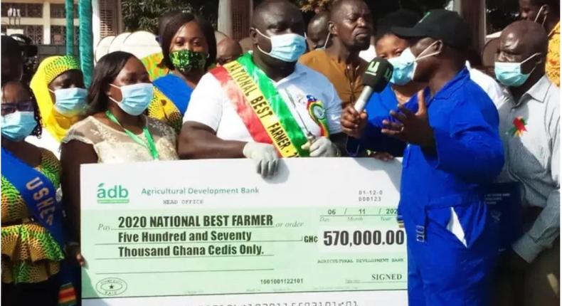 Solomon Kojo Kusi takes home huge cash as 2020 national best farmer