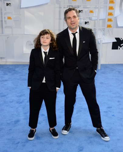 Gwiazdy na gali MTV Movie Awards 2015: Mark Ruffalo z córką Bellą