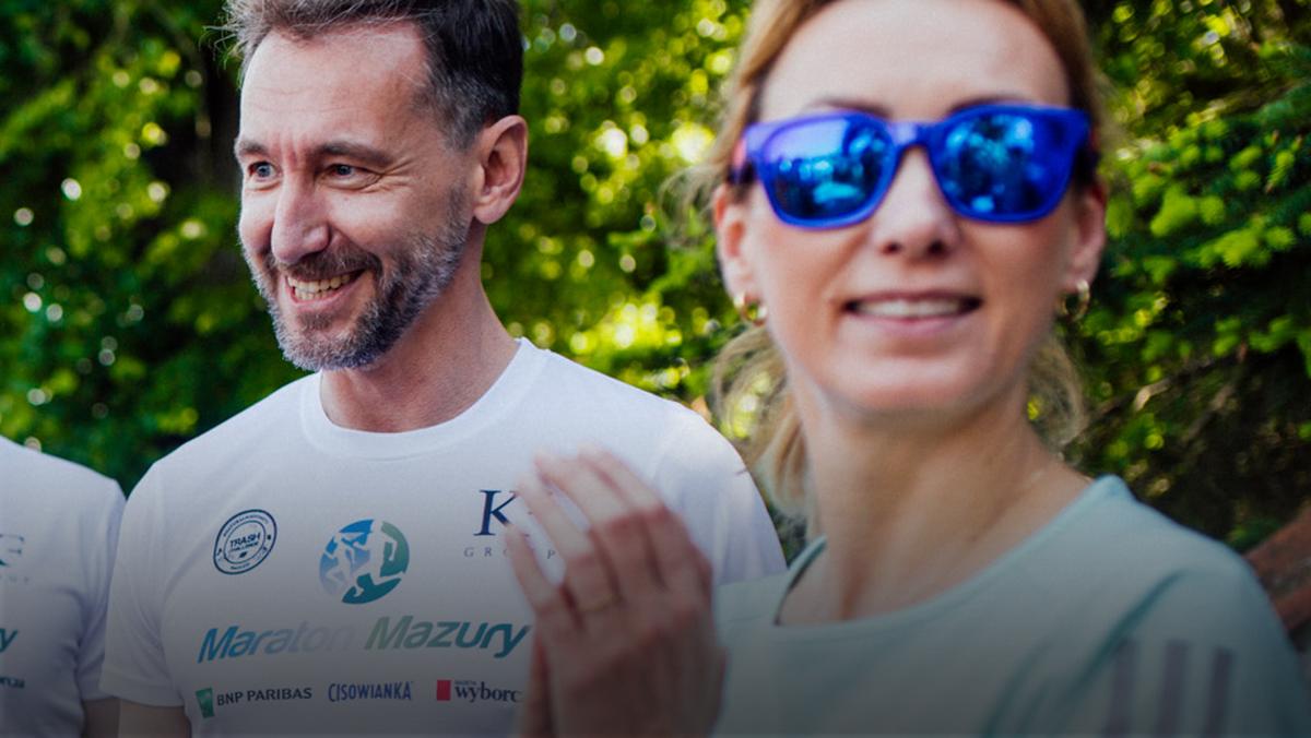 Piotr Kraśko i Anna Kalczyńska na maratonie