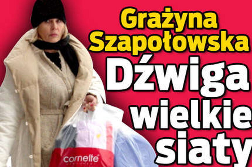 Szapołowska: dama dźwiga sama