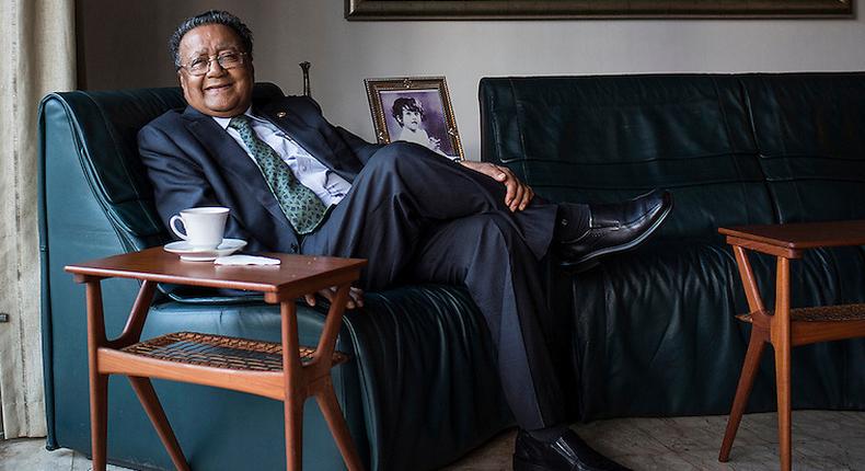 Kenyan born businessman Dr. Manu Chandaria, Chair and CEO of Comcraft Group