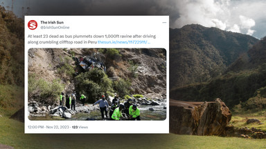 W Peru autobus spadł w przepaść. 23 osoby nie żyją
