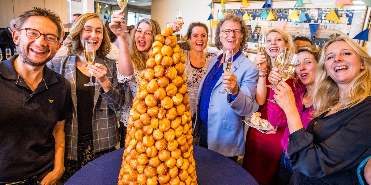 Andre Rieu święta zawsze spędza rodzinnie w Maastricht w zamku, z żoną, dwoma synami i ich żonami oraz pięciorgiem wnucząt. 