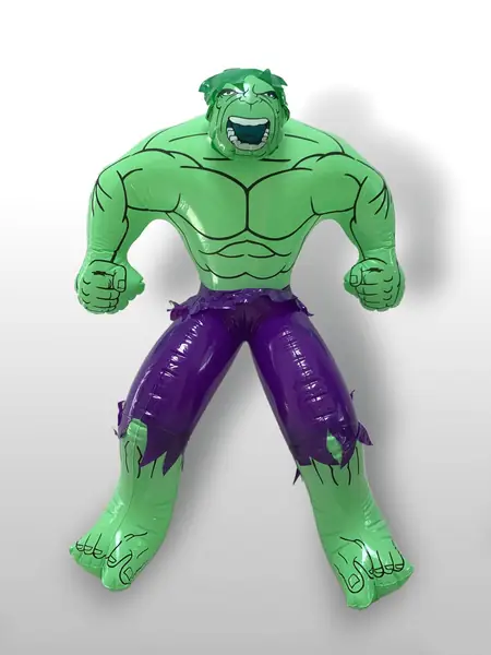 Jeff Koons, Hulk Elvis - nadmuchiwana postać Hulka z wystawy artysty w Gagosian Gallery w Londynie