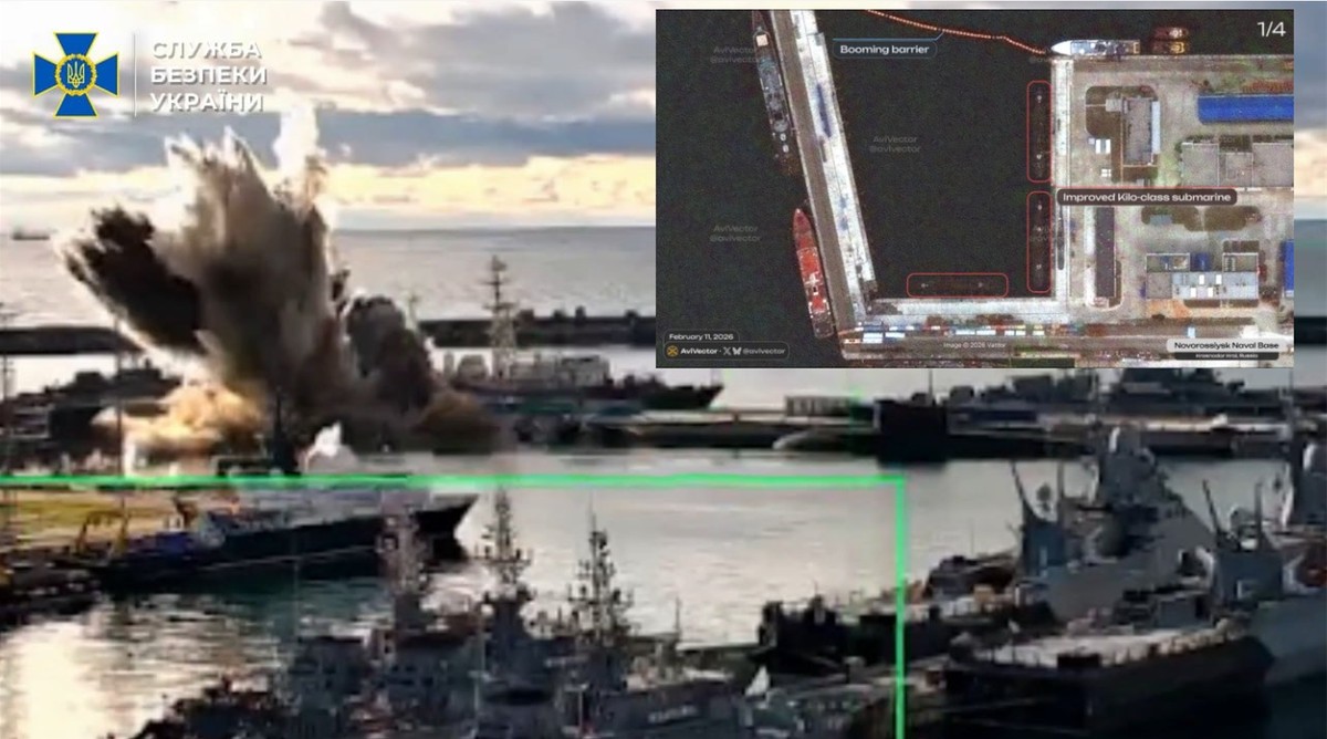 Ukraina twierdziła że w tym ataku zniszczyła rosyjski okręt podwodny. Satelity Zachodu pokazały, co innego.