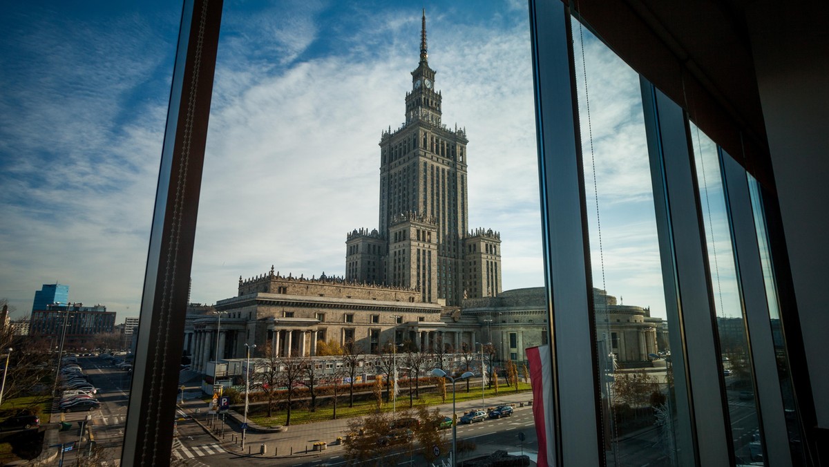 Warszawa Panorama Pałac Kultury i Nauki