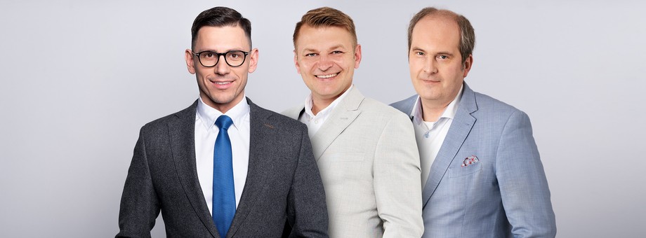 Od lewej: Radosław Jodko, inwestor, Łukasz Weimann, prezes spółki Cash Collector oraz Bartosz Paprocki, Chief Business Development Officer w Twenty4Seven