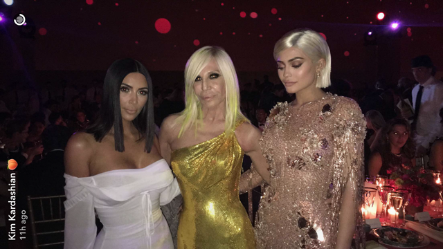 Kim Kardashian Donatella Versace Kylie Jenner