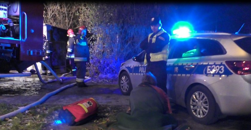 Pożar domu w Zielonej Górze. Dwie osoby ranne