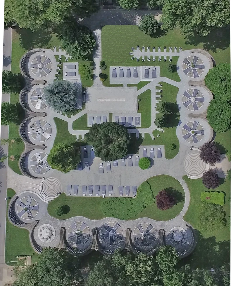 Aleja zaslužnih građana na Novom groblju.