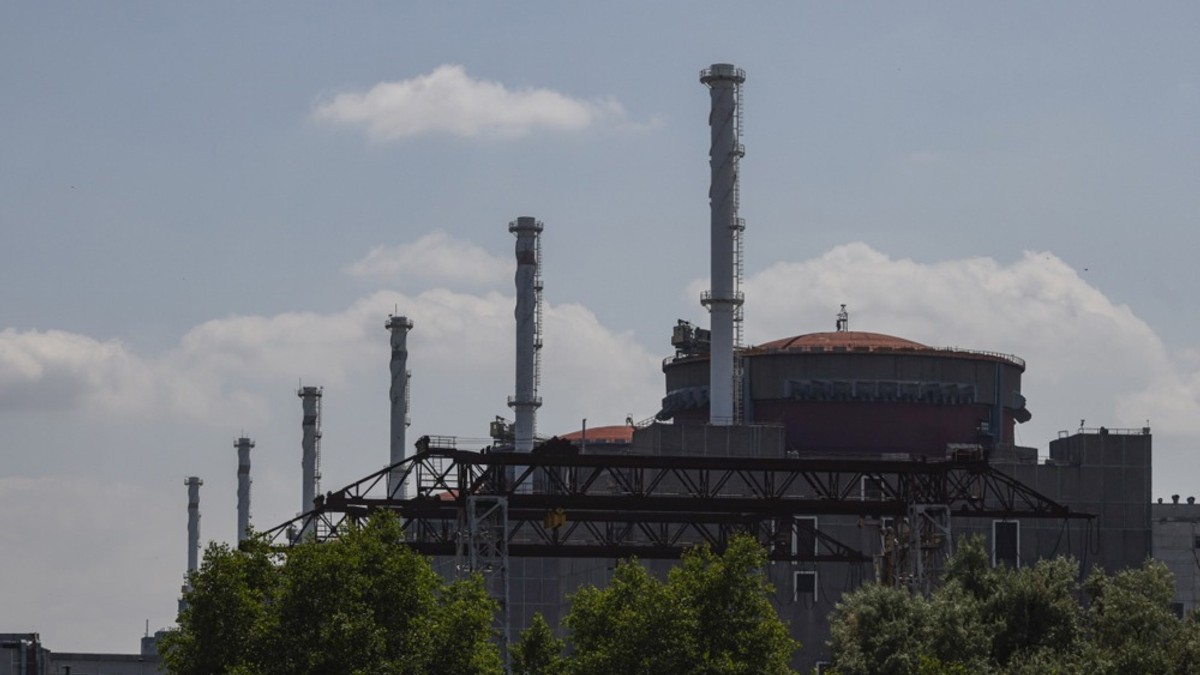 Zaporoška nuklearna elektrana na slici od 15. juna 2023.