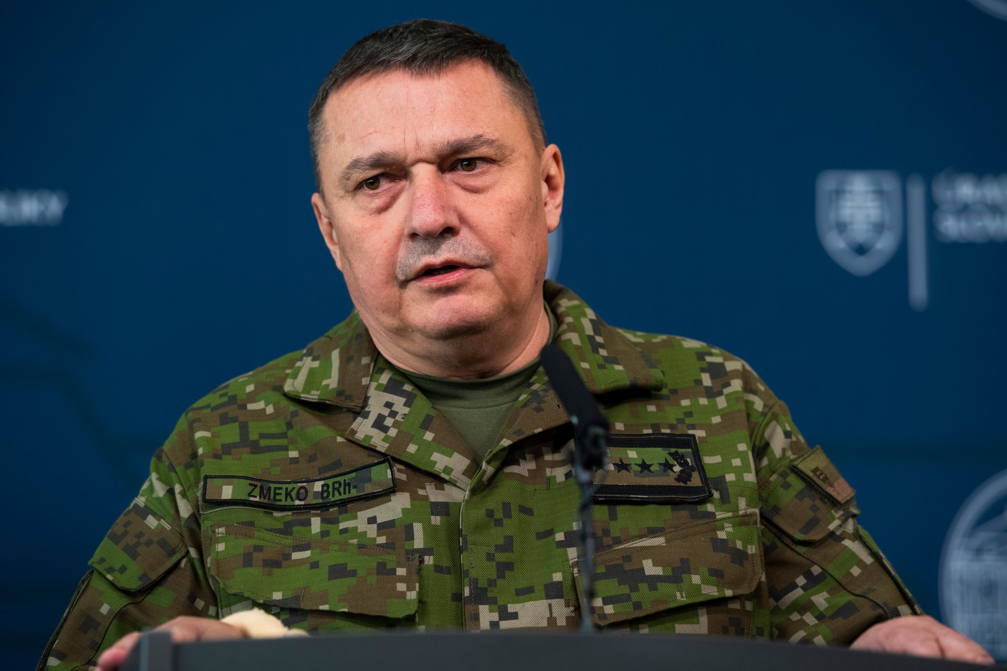 Náčelník Generálneho štábu Ozbrojených síl (OS) SR Daniel Zmeko.