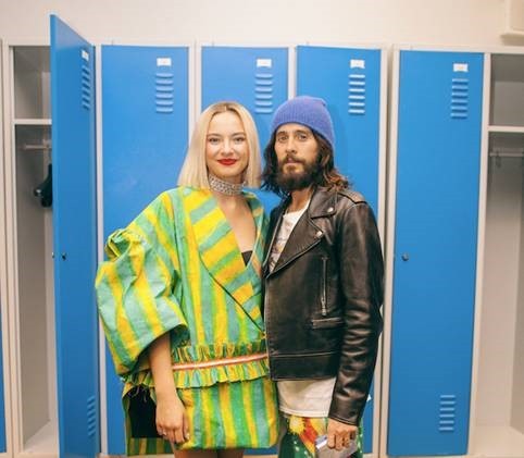 Natalia Nykiel i Jared leto na koncercie w Łodzi. 30 Secons To Mars zagrało w tamtejszej Atlas Arenie. fot. Paweł Zanio
