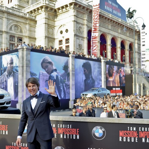 Tom Cruise na premierze 'Rogue Nation' w Wiedniu