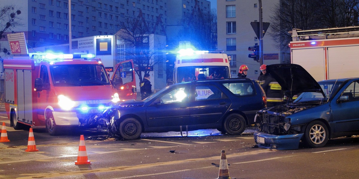 Łódź. Wypadek na Retkini