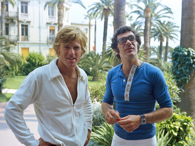 Z Sydney'em Pollackiem w Cannes po premierze filmu 'Jeremiah Johnson' (1972)