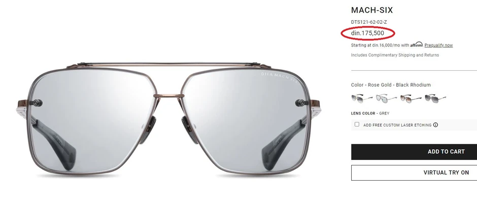 DITA MACH-SIX naočare