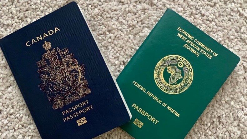 Nigeria and Canada passport. [Facebook]