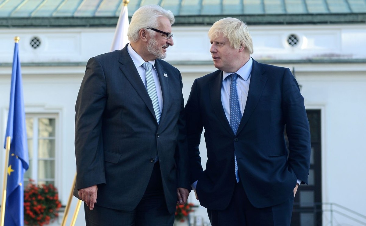 Witold Waszczykowski i Boris Johnson