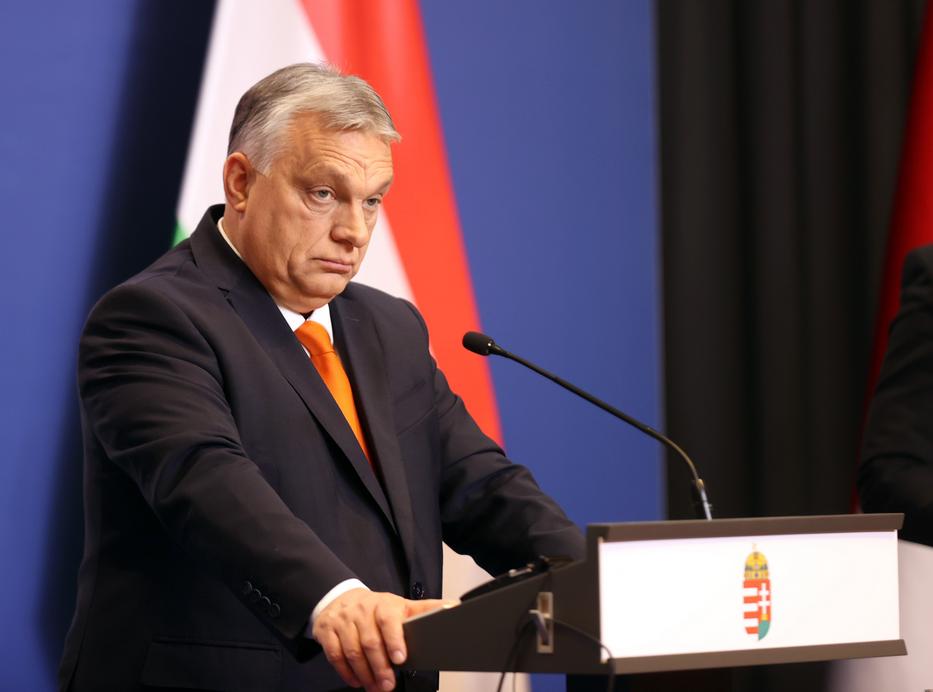 Orbán Viktor az év utolsó kormányinfóján válaszolt a Blikk kérdéseire / Fotó: Zsolnai Péter