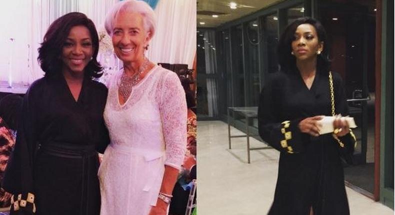 Genevieve Nnaji with IMF MD Christine Lagarde 