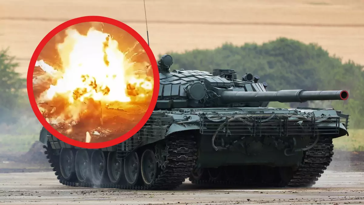 Eksplozja czołgu T-72B3