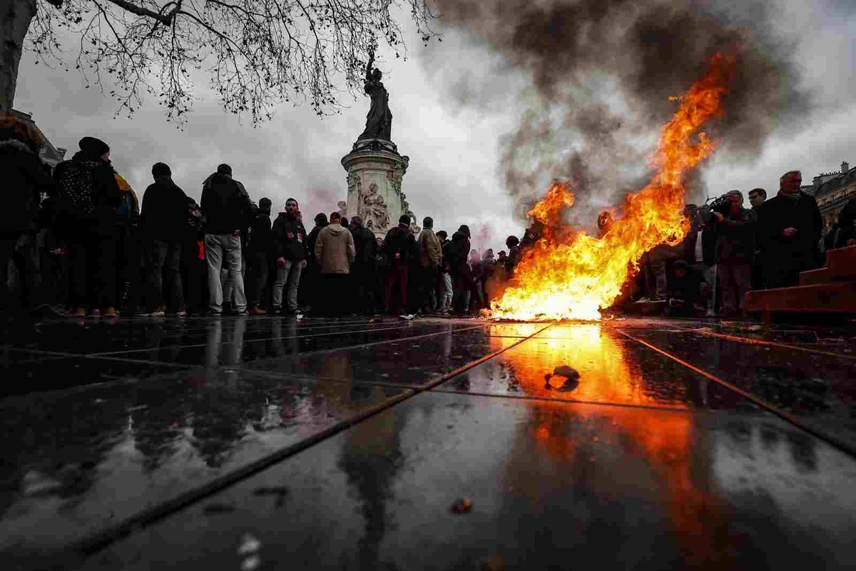Protest studentów we Francji