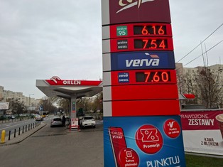Maksymalne ceny paliw na dziś. Benzyna 6,23 zł za litr, olej napędowy 7,65