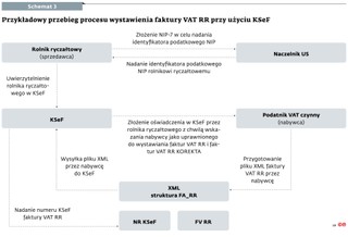 Przykładowy przebieg procesu wystawienia faktury VAT RR przy użyciu KSeF