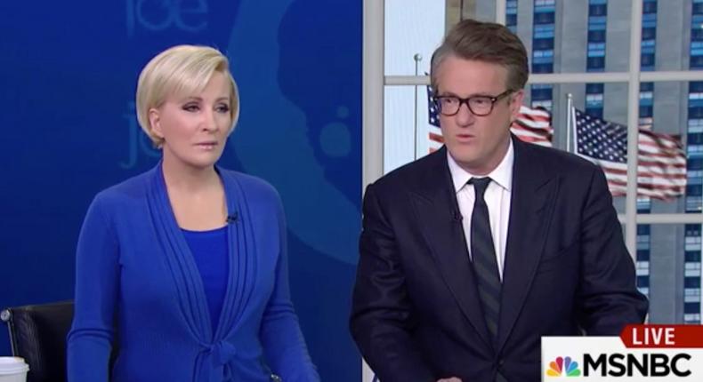 Morning Joe hosts Mika Brzezinski and Joe Scarborough.