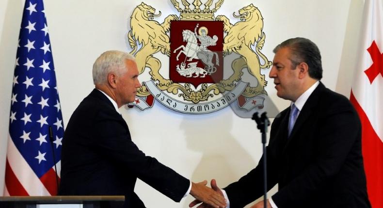 US Vice President Mike Pence told Georgian Prime Minister Giorgi Kvirikashvili the ex-Soviet state is a key strategic partner for Washington