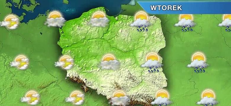 Wtorek pogodny, ale możliwy przelotny deszcz. PROGNOZA POGODY