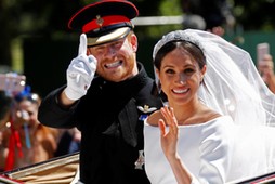 Prince Harry, Queen Elizabeth's grandson, marries U.S. actress Meghan Markle in Windsor