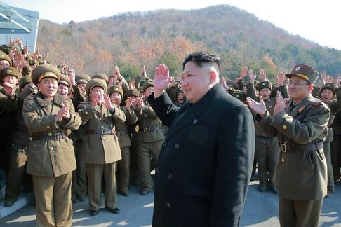 North Korean leader Kim Jong Un supervised a ballistic rocket launching drill of Hwasong artillery u