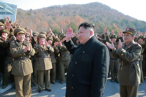 North Korean leader Kim Jong Un supervised a ballistic rocket launching drill of Hwasong artillery u