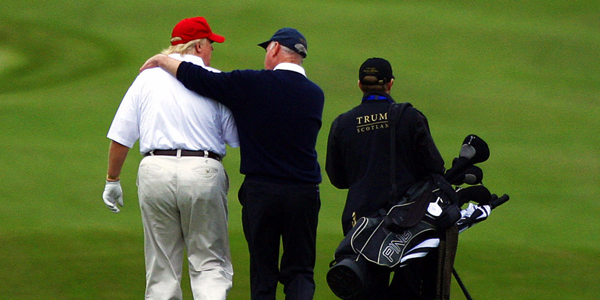The PGA Tour is moving Donald Trump's tournament to Mexico and he hopes they have 'kidnapping insurance'