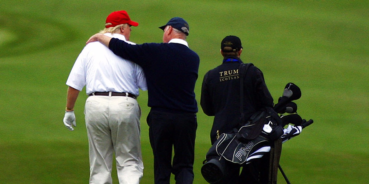 The PGA Tour is moving Donald Trump's tournament to Mexico and he hopes they have 'kidnapping insurance'