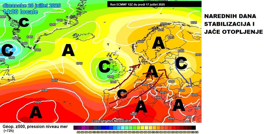 Narednih dana u Srbiji se očekuje jače otopljenje