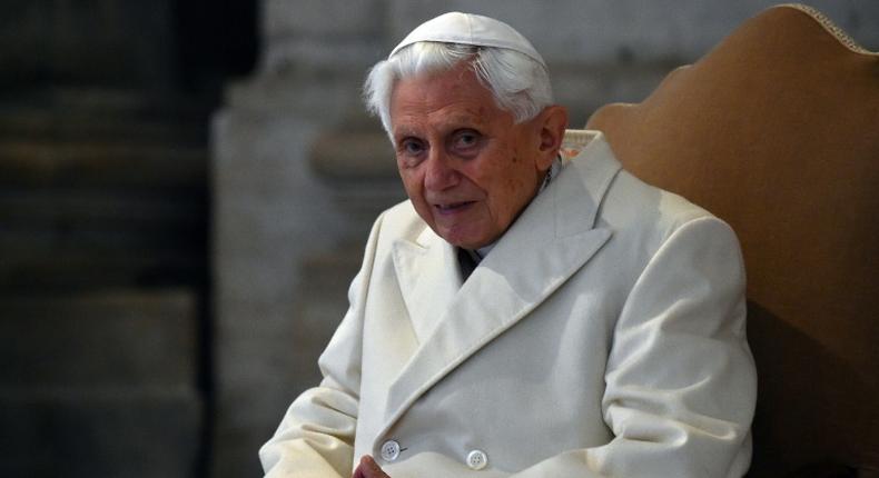 Pope emeritus Benedict XVI