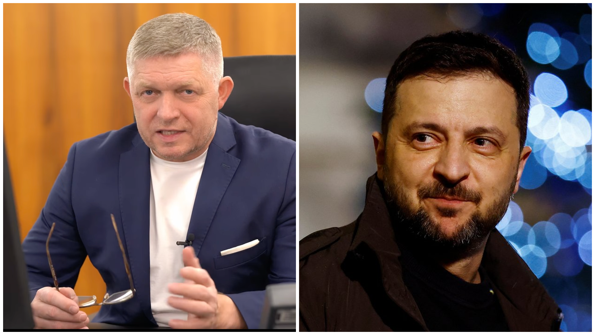 Robert Fico a Volodymyr Zelenskyj