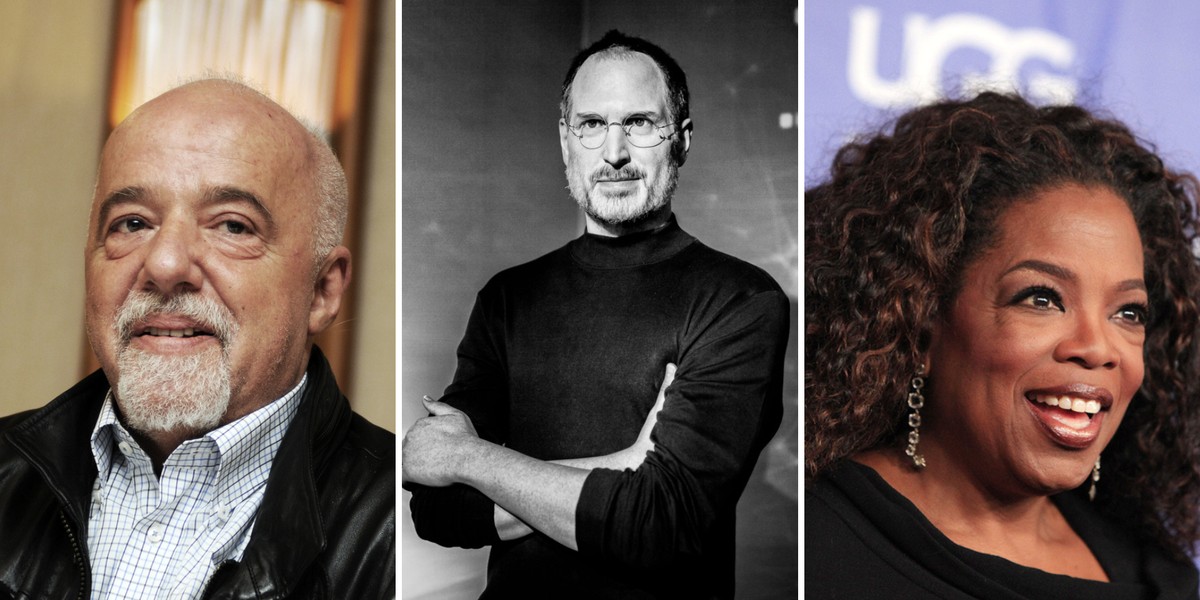 Milioner, mentor, wizjoner, autor powieści i romansideł, a może wybitny polityk i prezydent? Dasz radę rozpoznać, kto wypowiedział te słowa? Od lewej: Paulo Coelho, Steve Jobs, figura woskowa, Oprah Winfrey