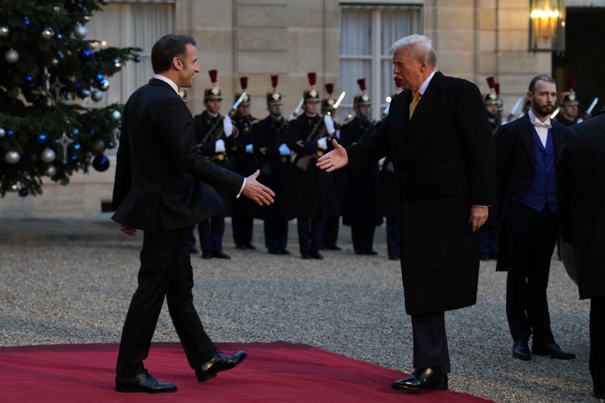 Donald Tramp i Emanuel Makron