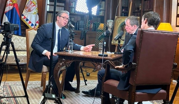 Aleksandar Vučić, podcast "The rest is politics"