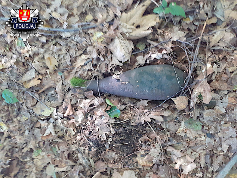 Znalezisko to granat moździerzowy z czasów II wojny światowej